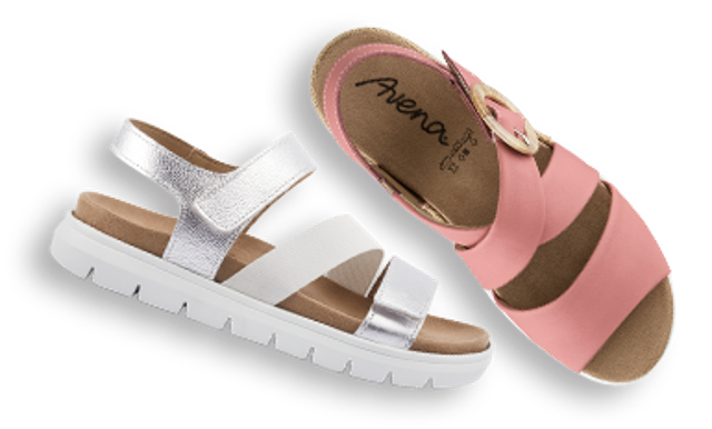 Zwei einzelne Hallux-Schnürer in rosa und türkies