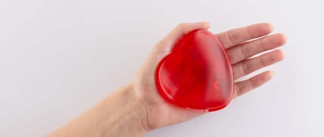 Wärmekissen in Herzform