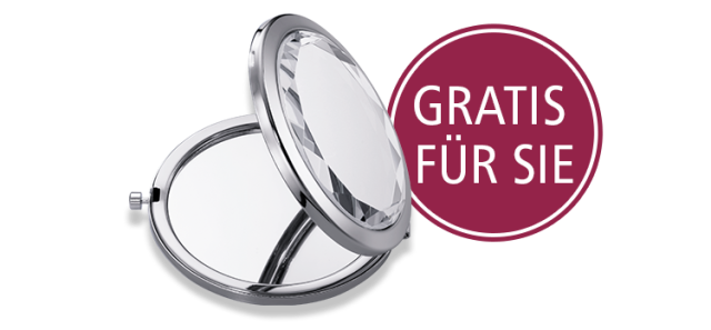 Aufklappbarer Taschenspiegel
