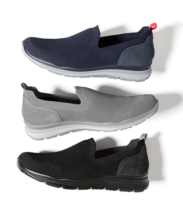 Hallux Ultraleicht Schlupf Slipper in drei Farben.