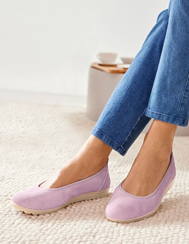 Hallux-Ballerina Supersoft in lila.