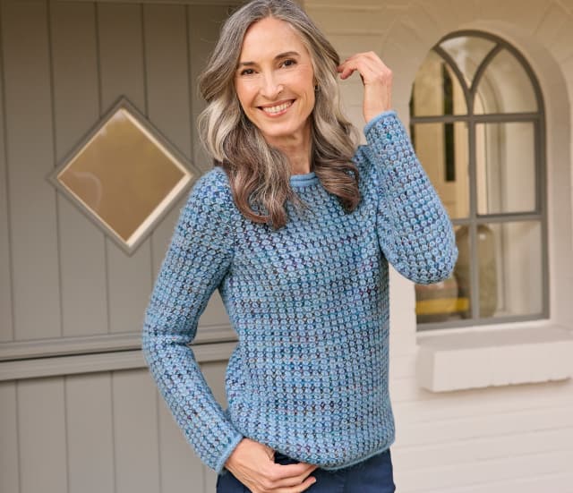 Alpaka-Pullover Rautenstrick