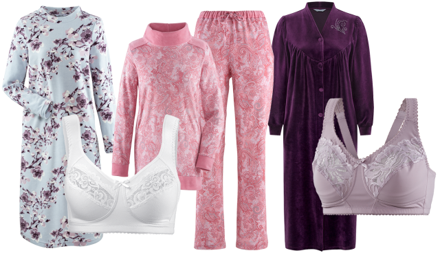 Auswahl an Unter- und Nachtwäsche