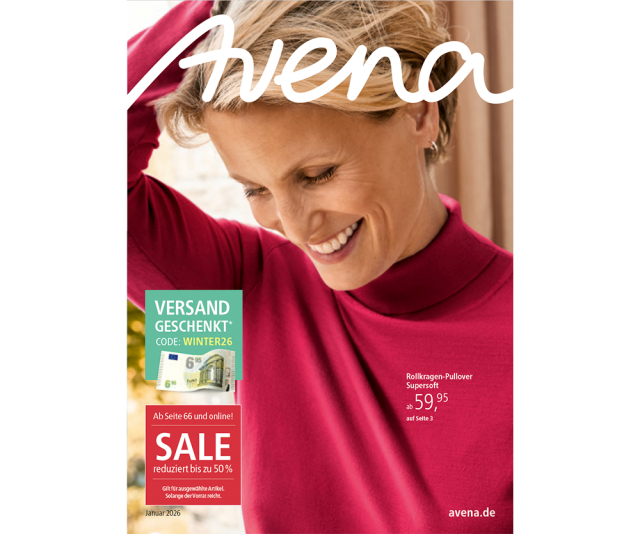 Titelseite des Avena-Katalogs