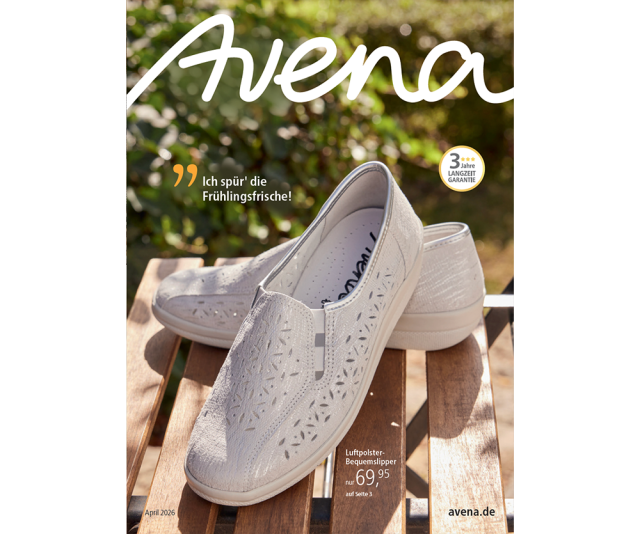 Titelseite des Avena-Katalogs