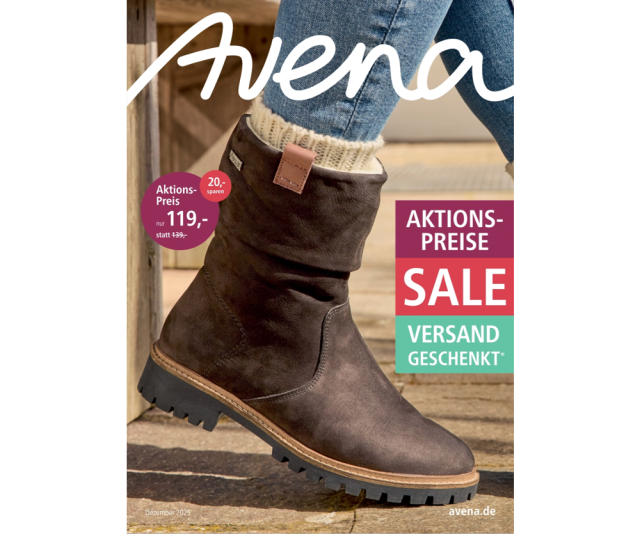 Titelseite des Avena-Katalogs