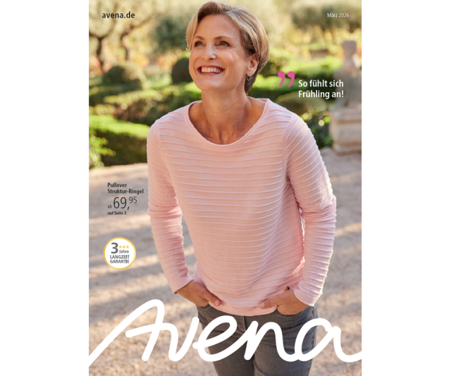 Titelseite des Avena-Katalogs