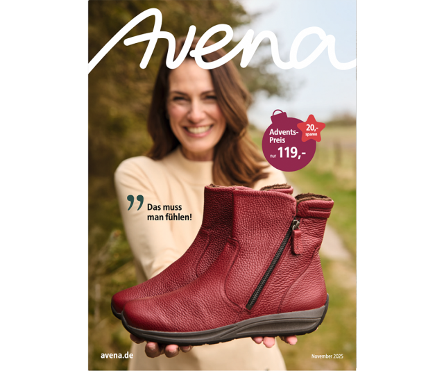 Titelseite des Avena-Katalogs