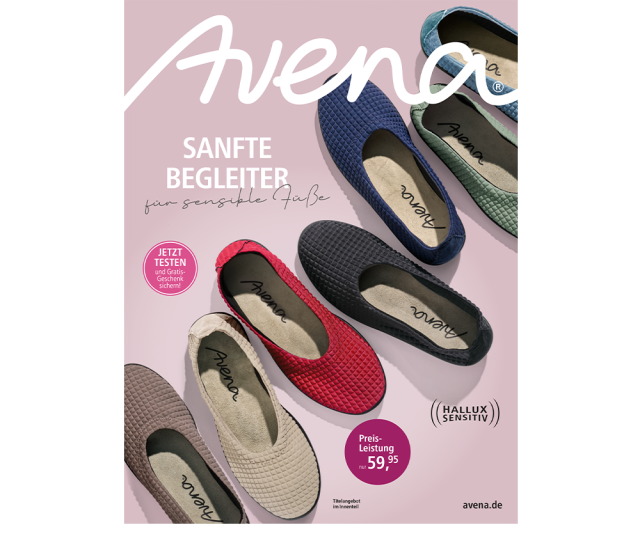 Titelseite des Avena-Katalogs
