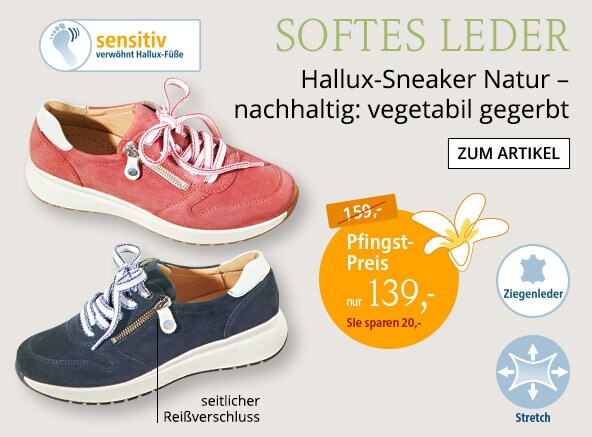 Hallux-Sneaker Natur | Avena