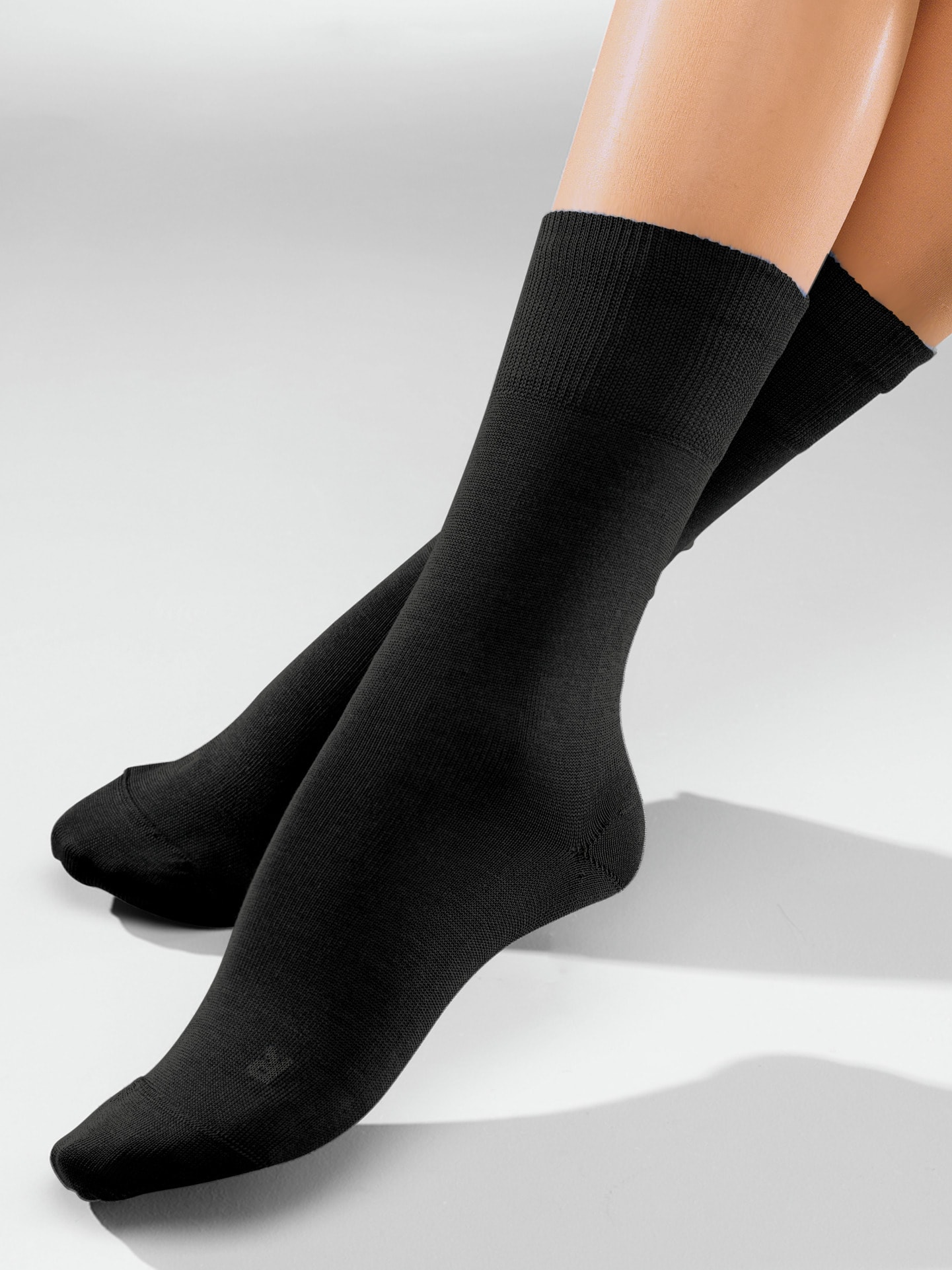 Diabetiker-Socken 2 Paar für Unisex | | Beige Avena