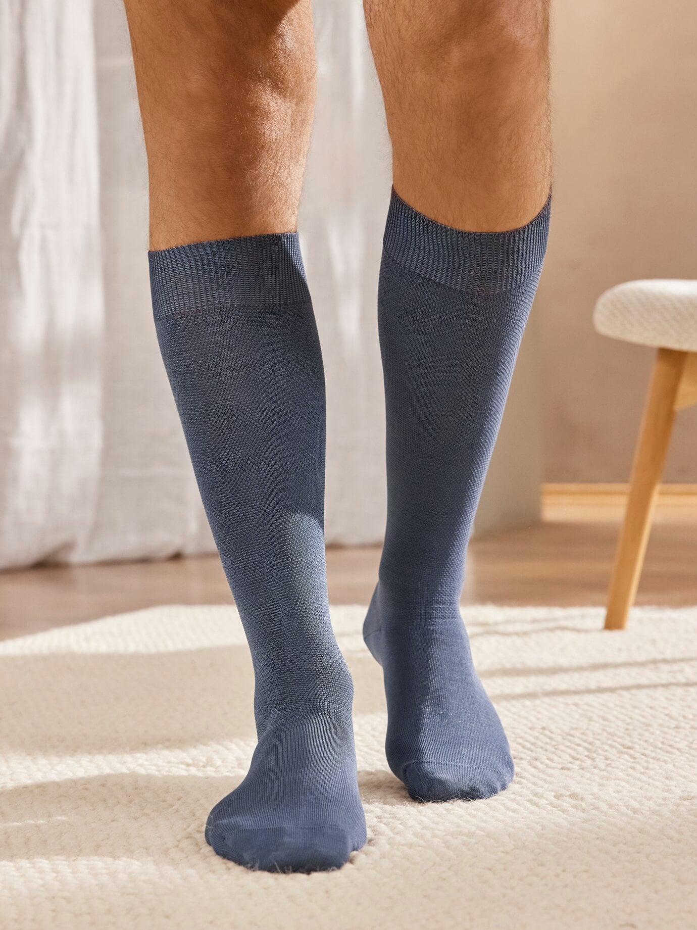 Pique-Stützstrümpfe 2 Paar Jeans Pique-Stützstrümpfe 2 Paar Jeans
