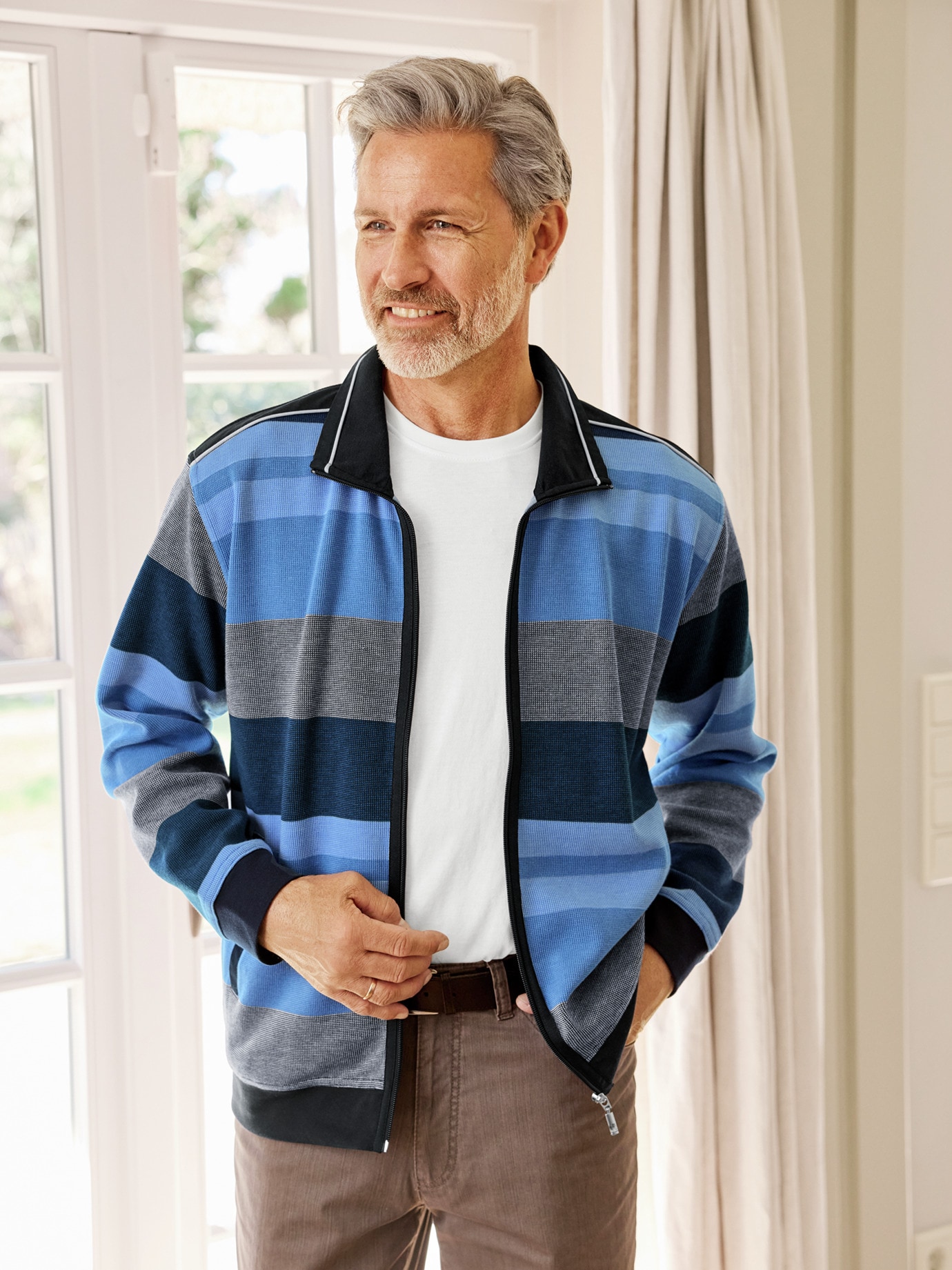 Sweatjacke für jeden Tag Marine