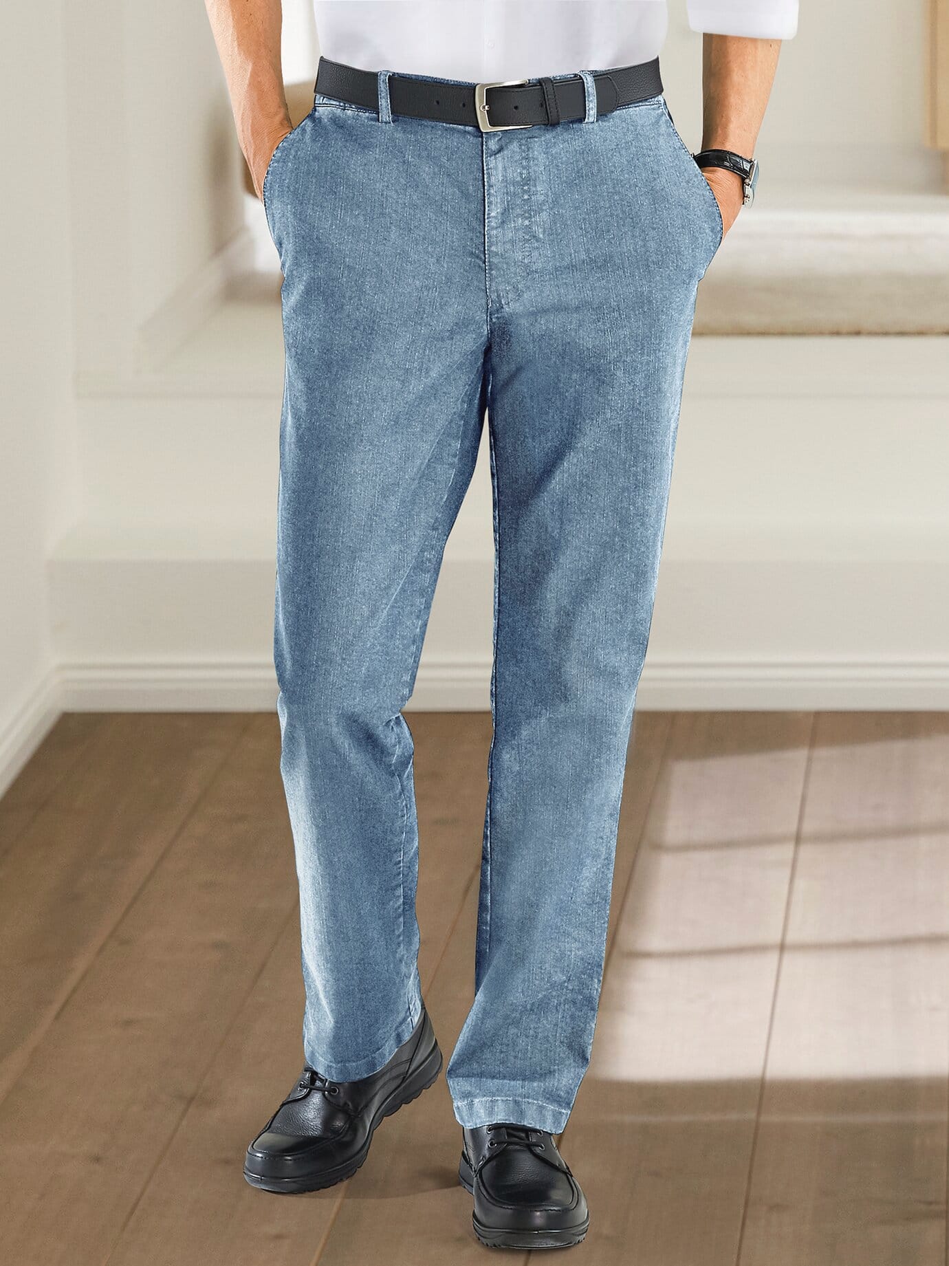 Komfortbund- Bequemjeans - Light Blue