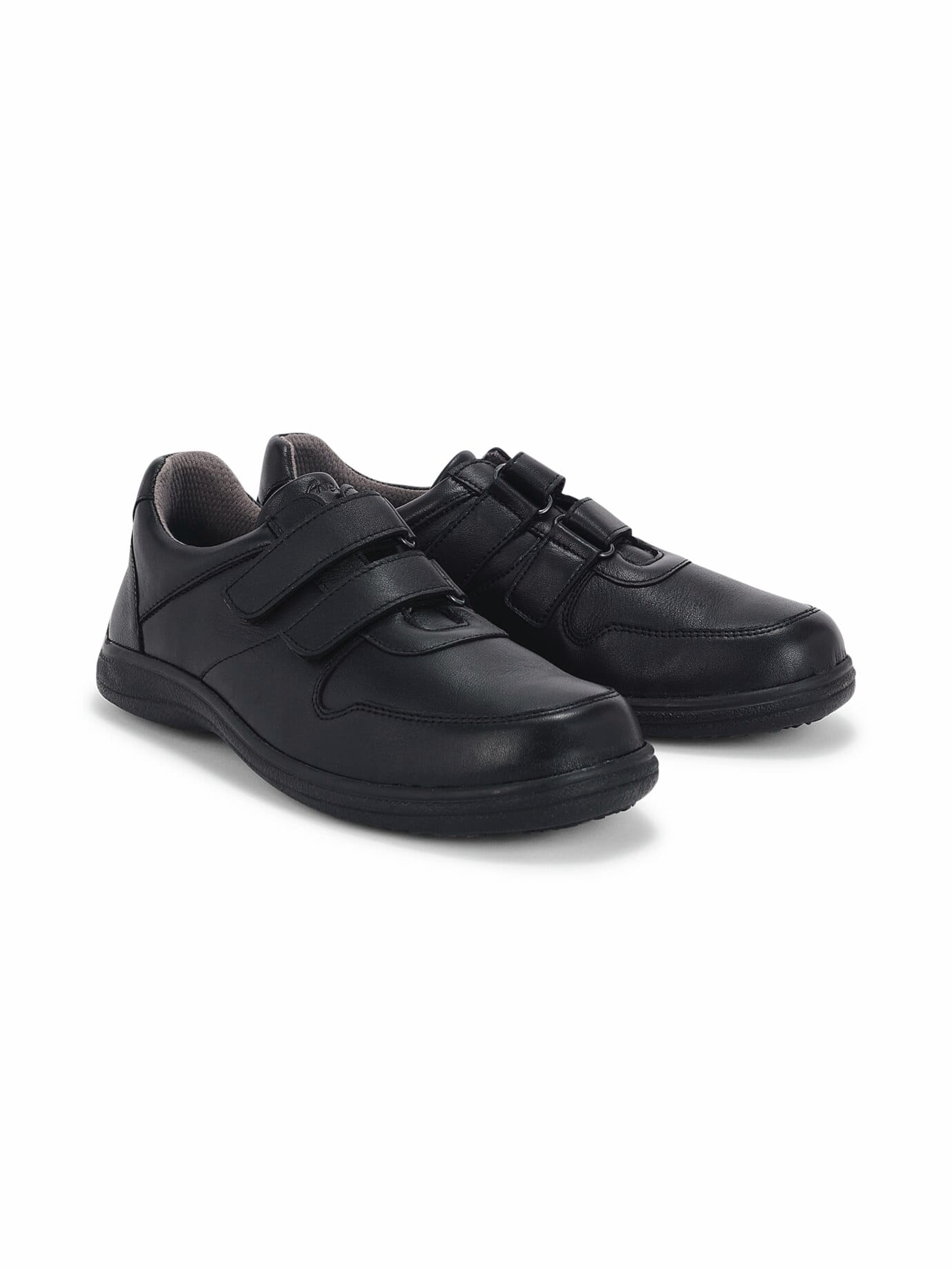 Hallux Leder Doppelklettschuh - Schwarz - male - Size: 42