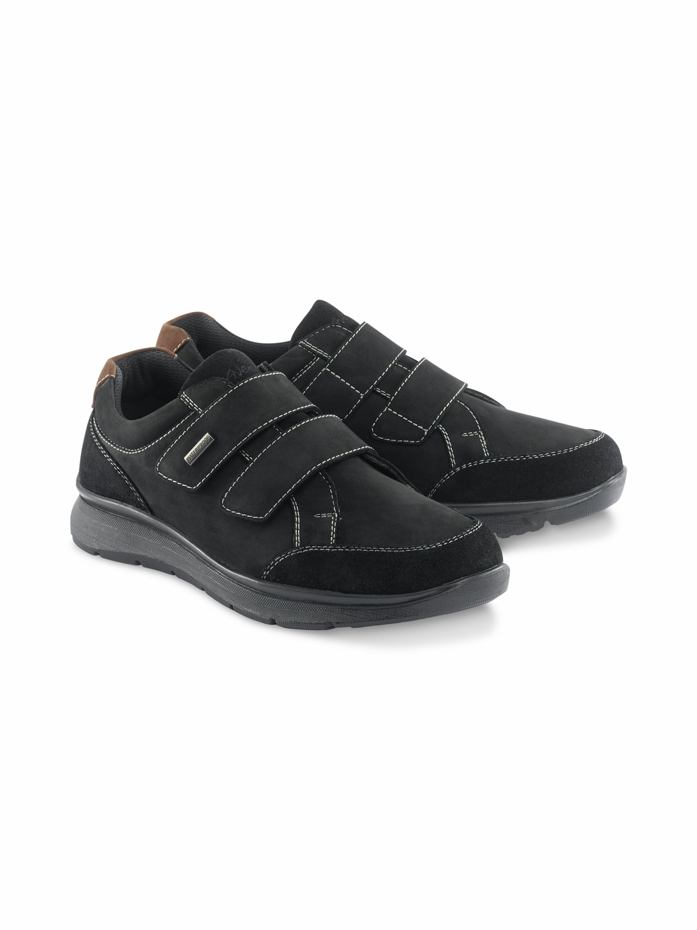 Aquastop Klettsneaker Schwarz