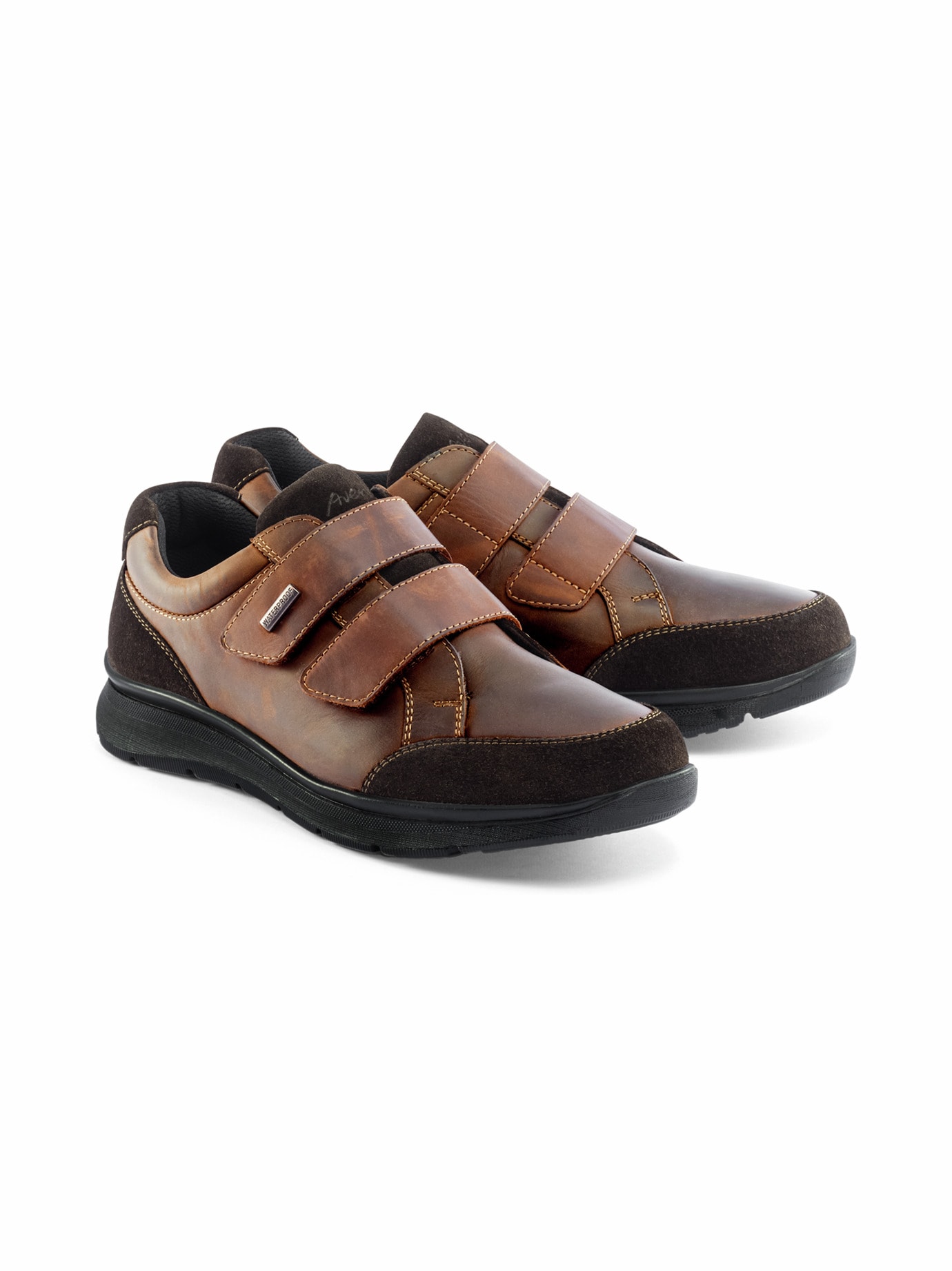 Aquastop Klettsneaker Braun
