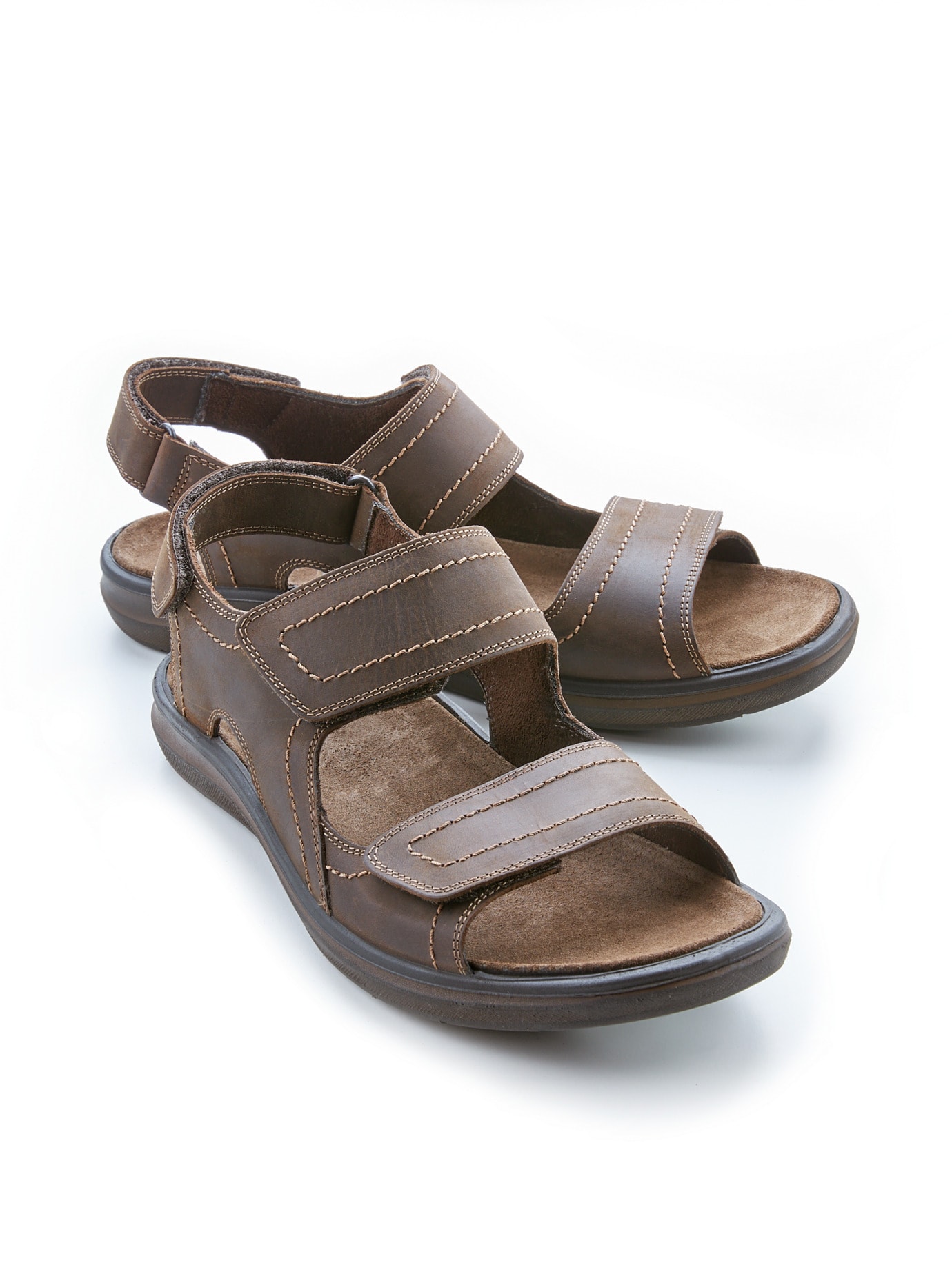 Klett-Sandale Antishock Braun
