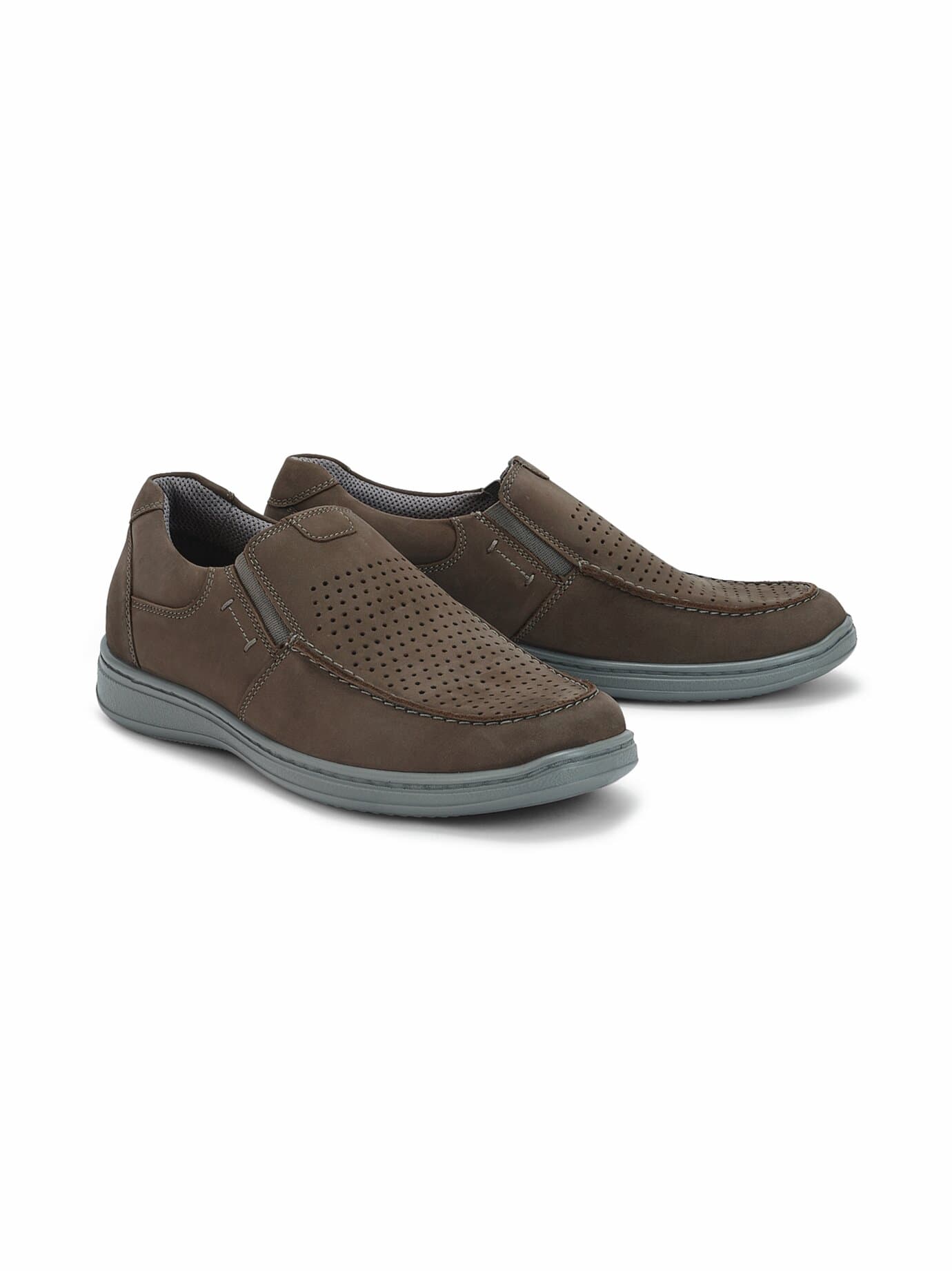 Dehnzonen-Bequemslipper Extraweit - Grau