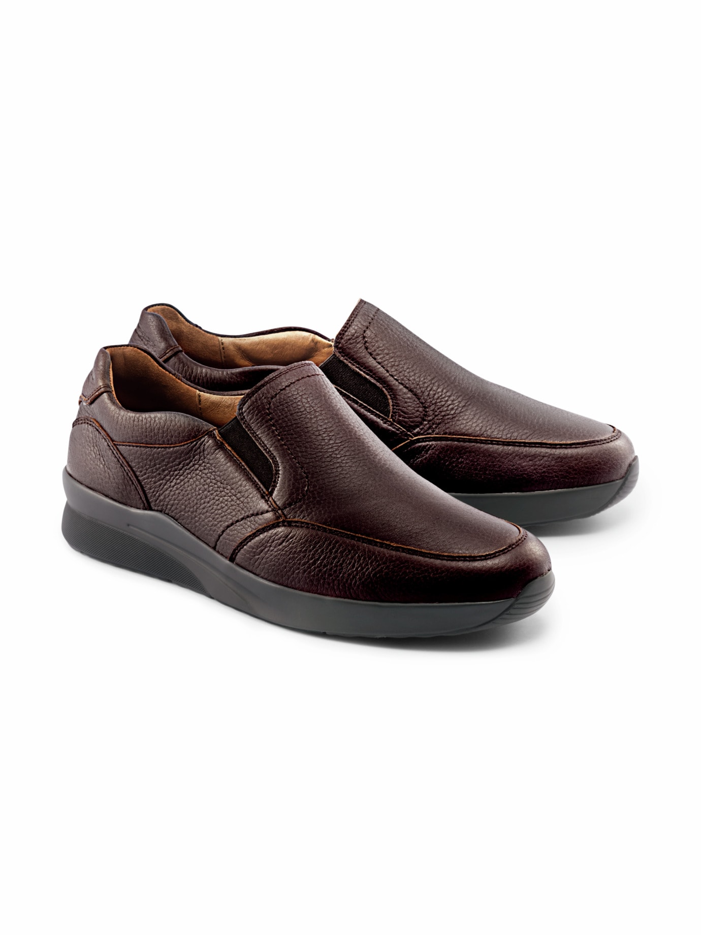 Waldläufer Hirschleder Slipper Braun