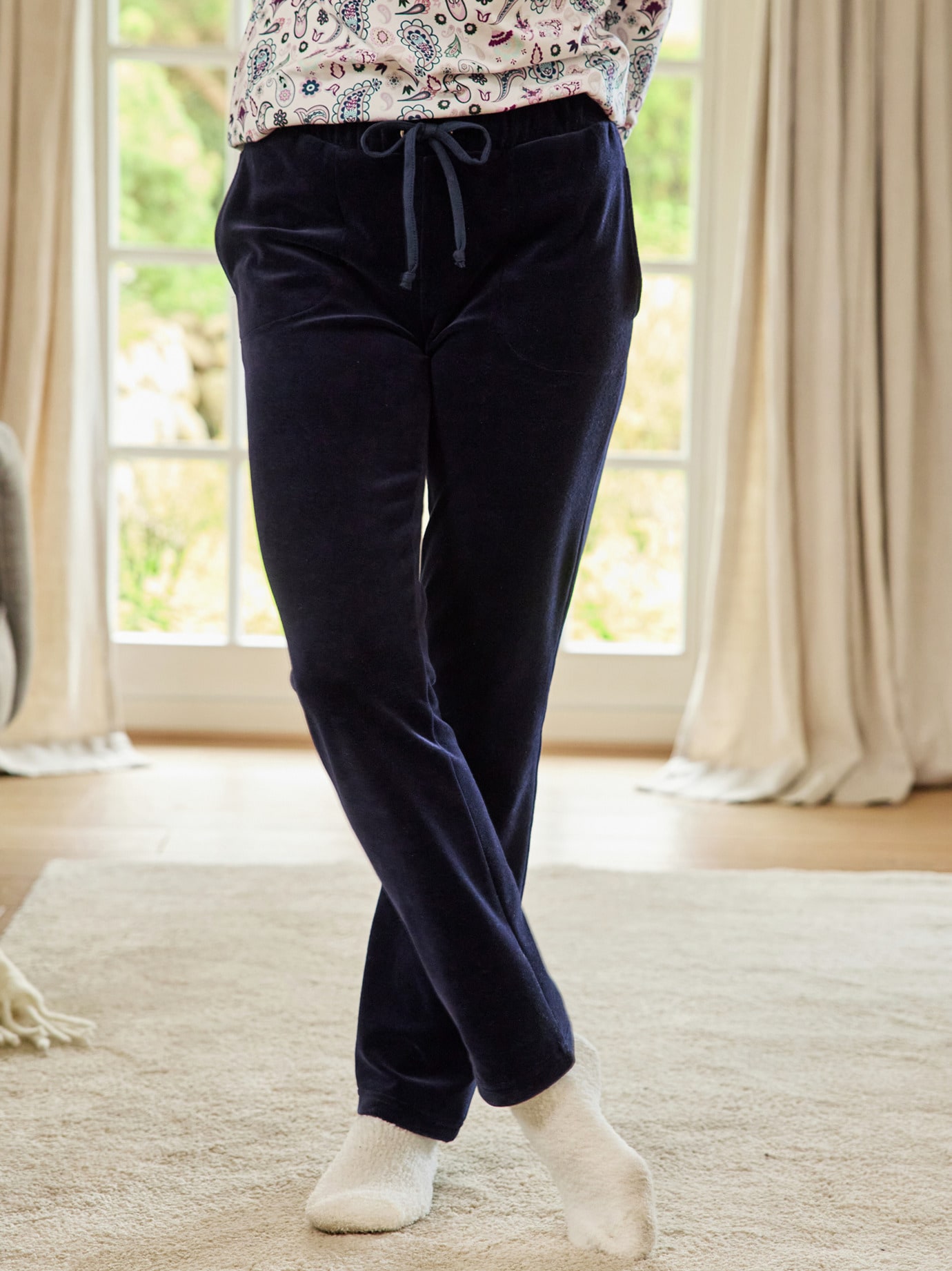 Nicki-Hose Kuschelweich Marine