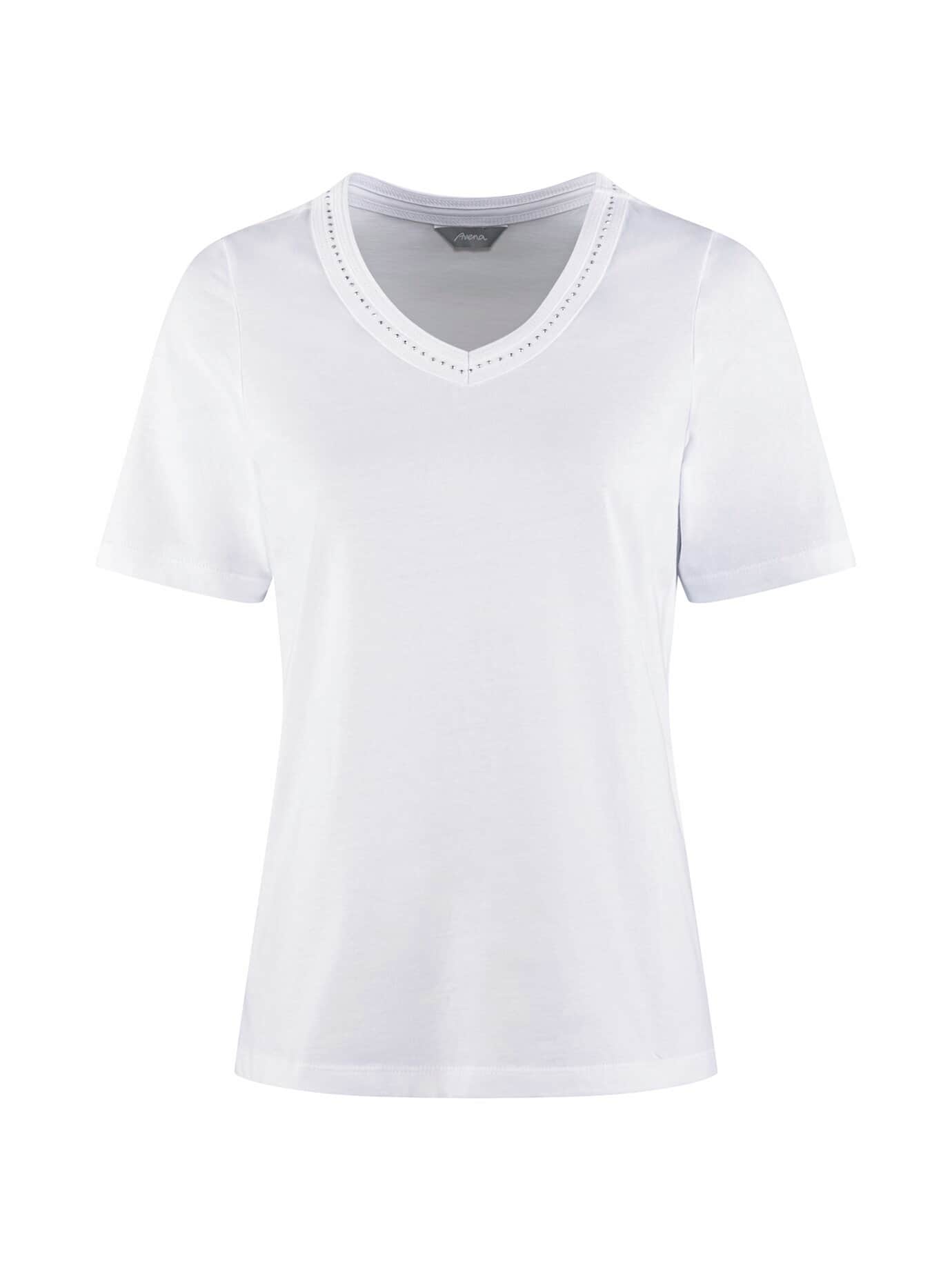 Thumbnail - V-Ausschnitt Shirt Schmuckdetails