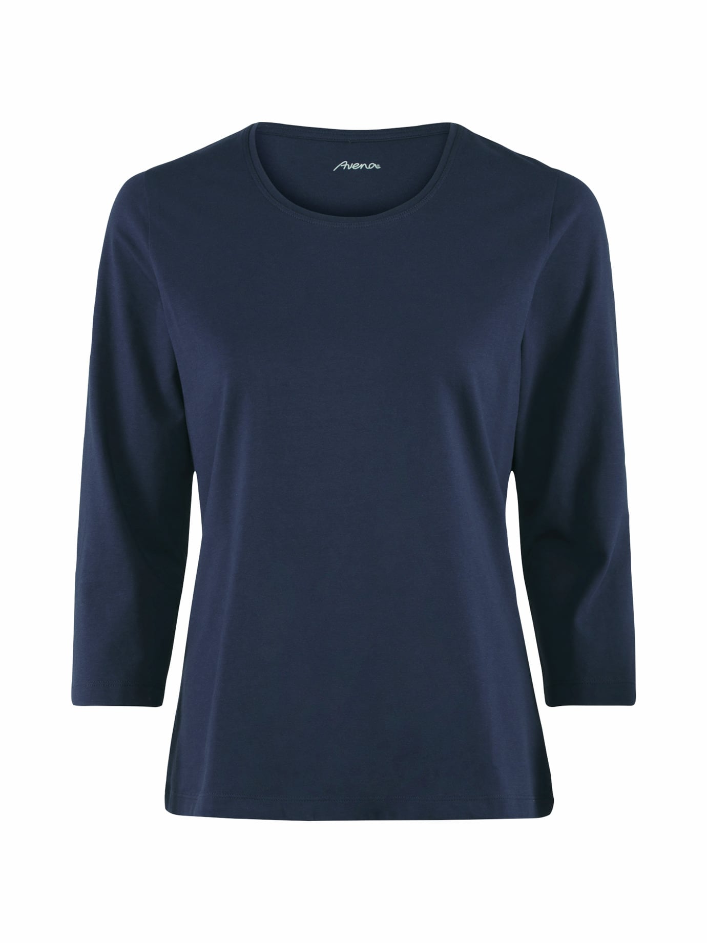 Baumwoll-Shirt 3/4 Arm Marine