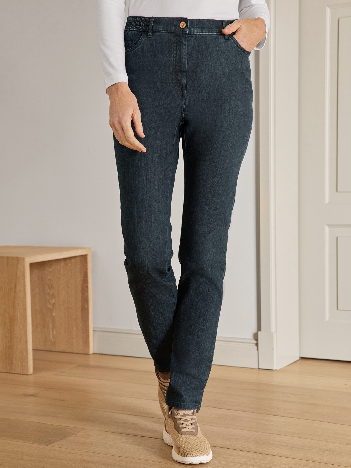 Komfortbund-Bequemjeans Dark Blue