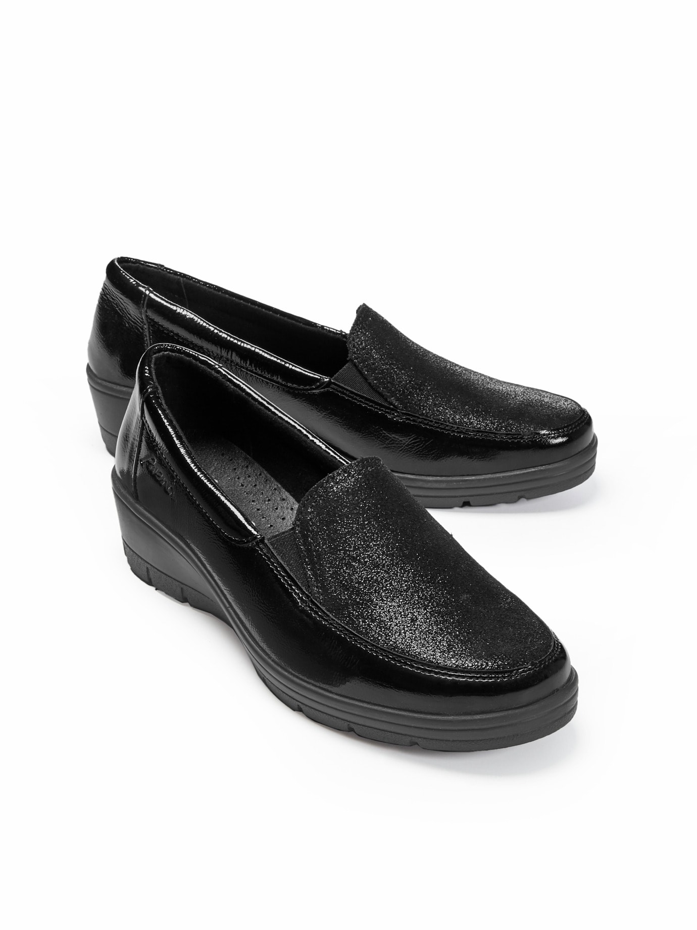 City-Slipper Rutschfest Schwarz
