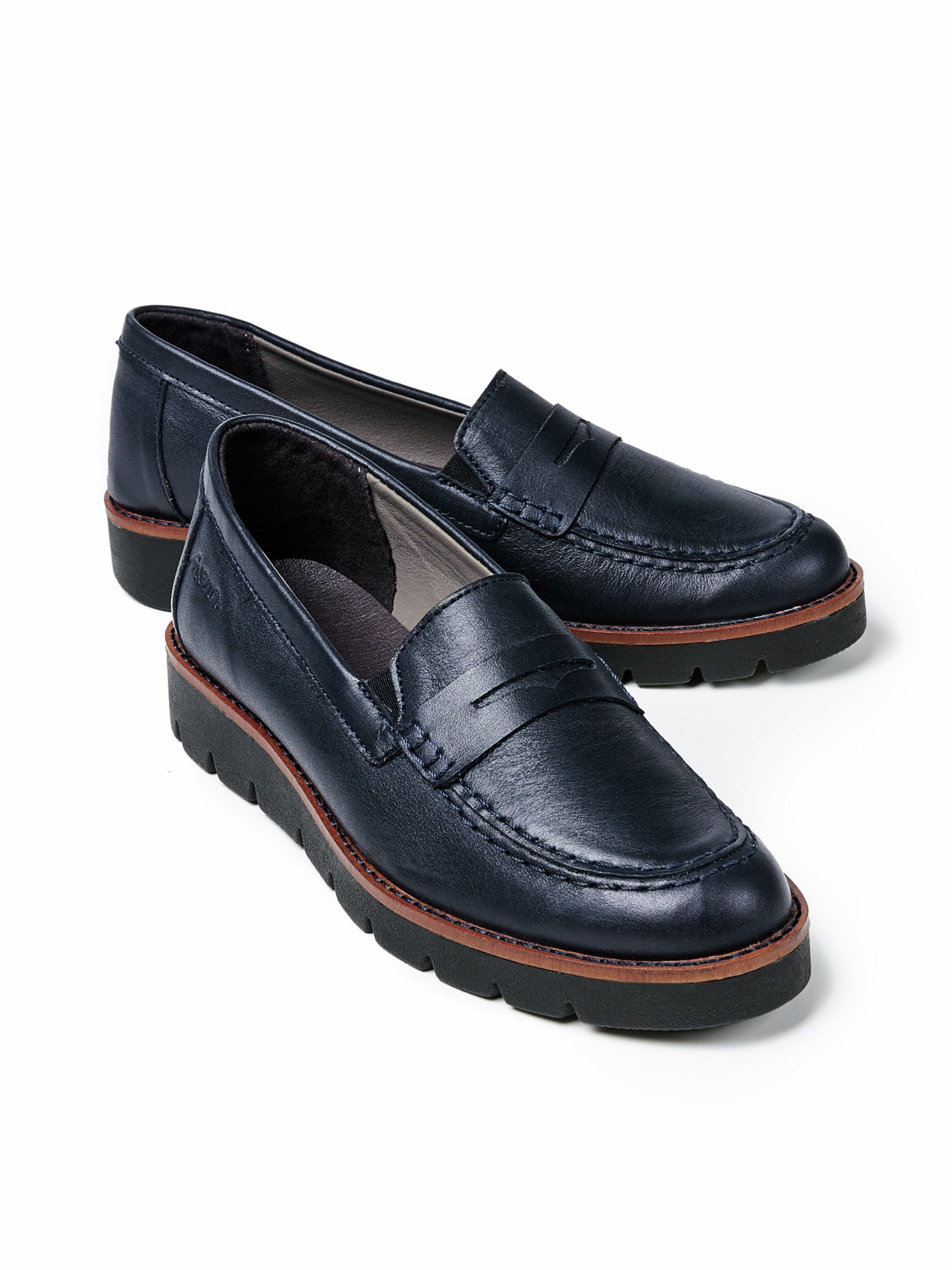 Bequem-Loafer City Blau