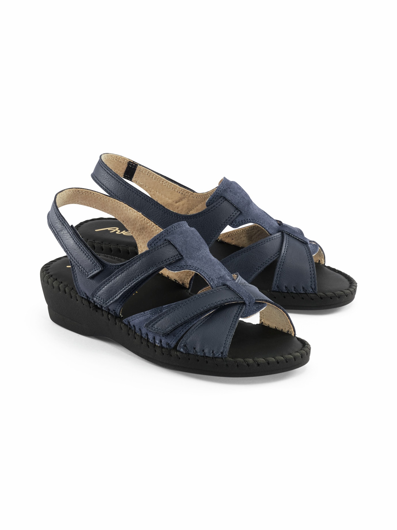 Doppelklett-Sandale Supersoft Marine
