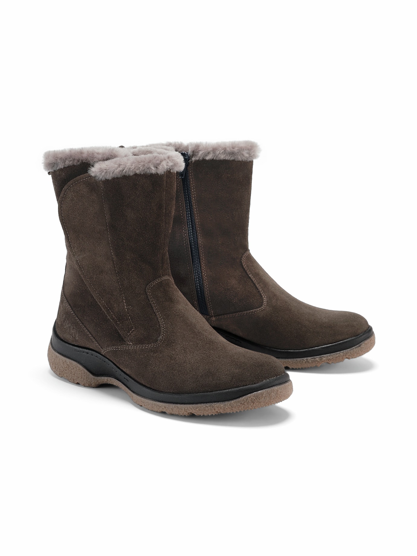 Lammfell-Stiefel Ultragrip Braun