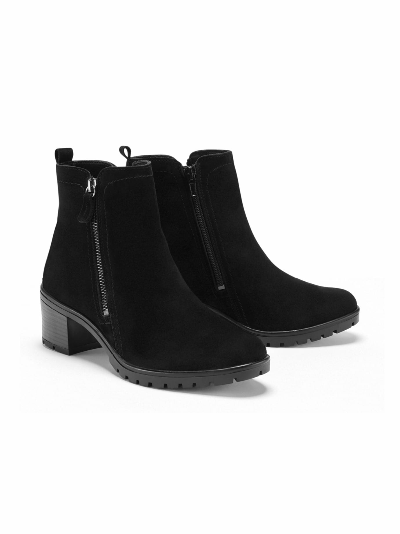 Hallux-Absatz Stiefelette Comfort Schwarz