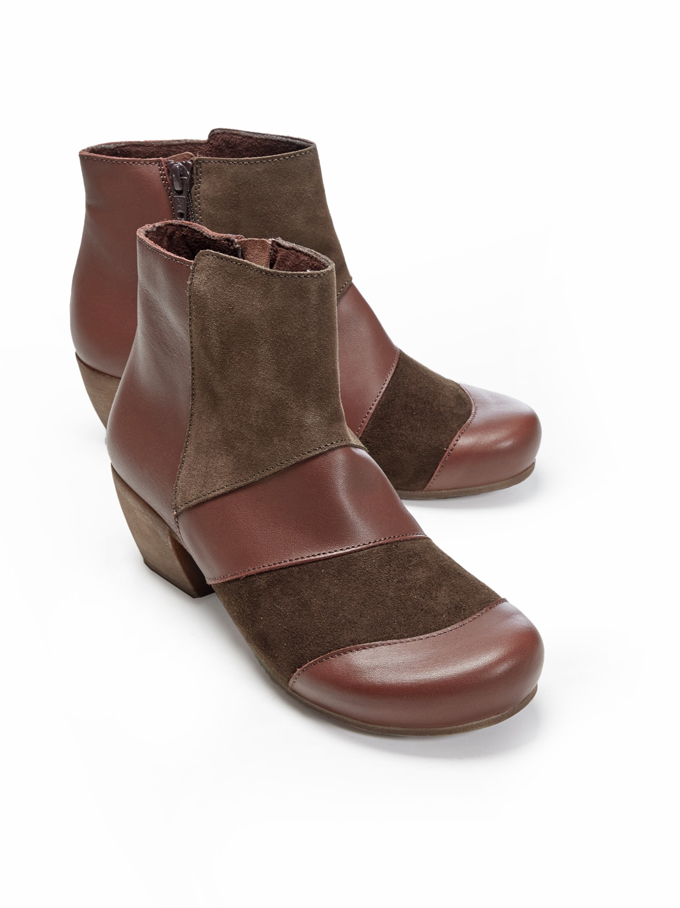 Hallux-Absatzstiefelette Naturform Braun