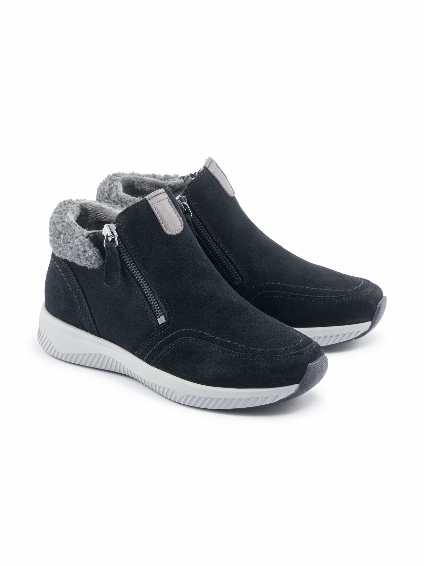 Doppel-RV-Bootie Extraweit Schwarz