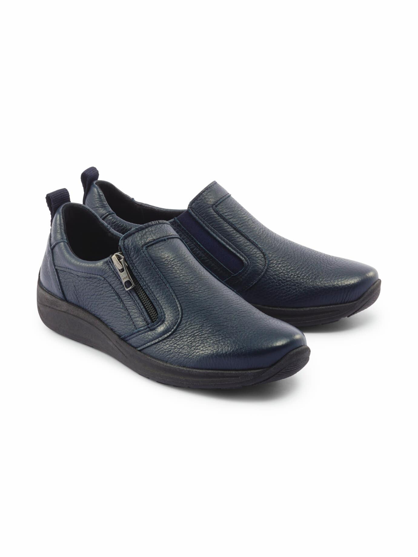 Hirschleder-Slipper Komfort - Blau