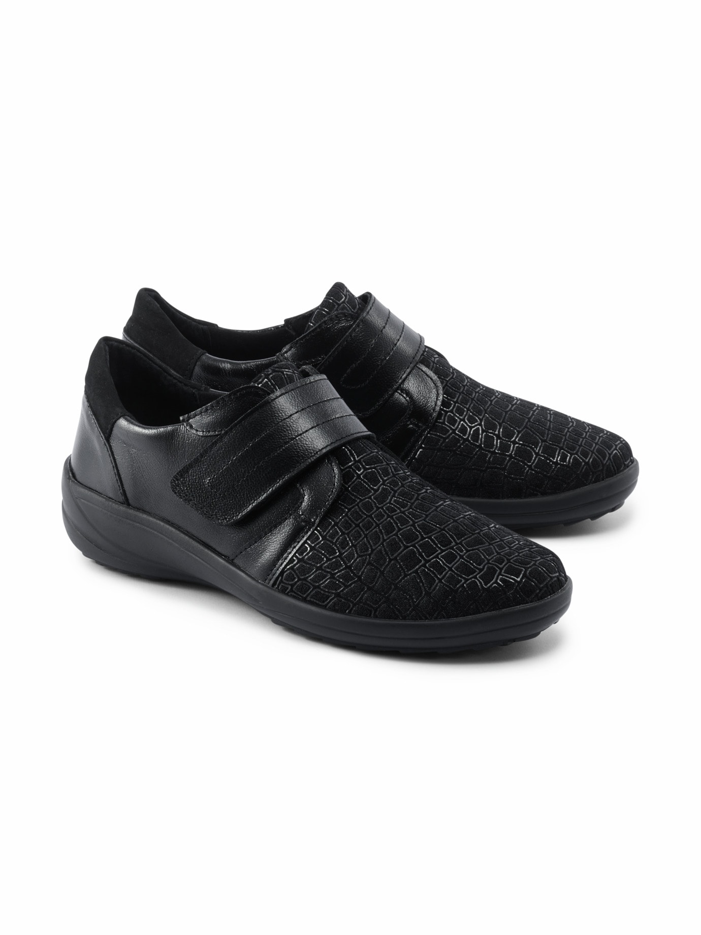 Hallux-Klettslipper Supersoft Schwarz