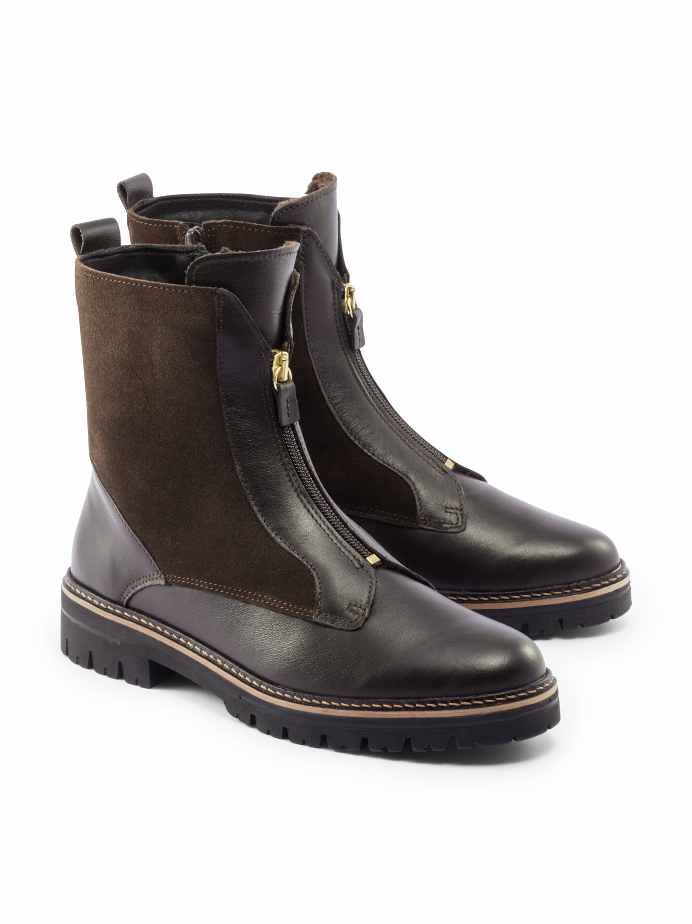 Hallux-Stiefelette Kuschelwarm Braun