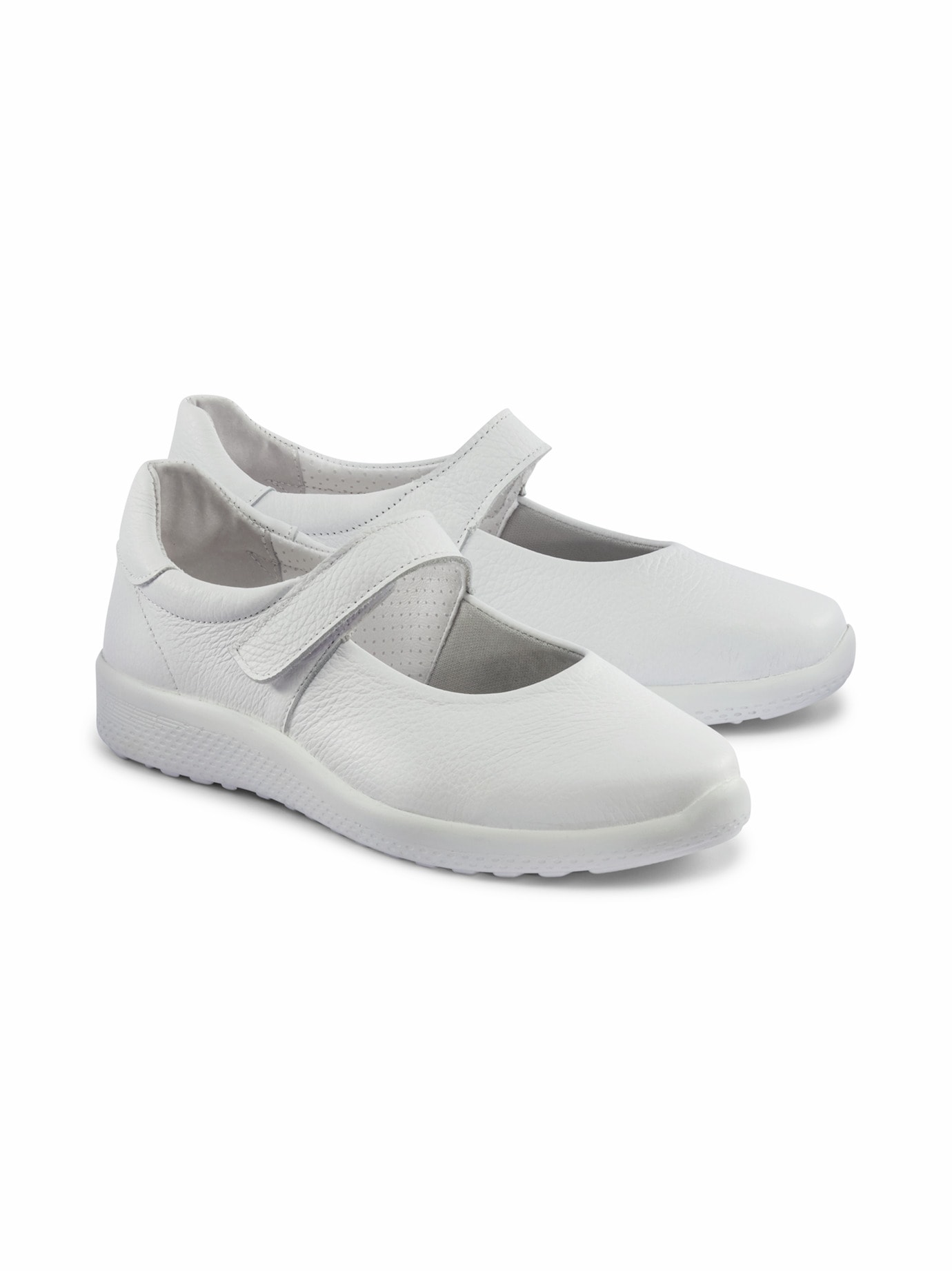Hallux-Hirschleder BallerinaKomfort Weiß