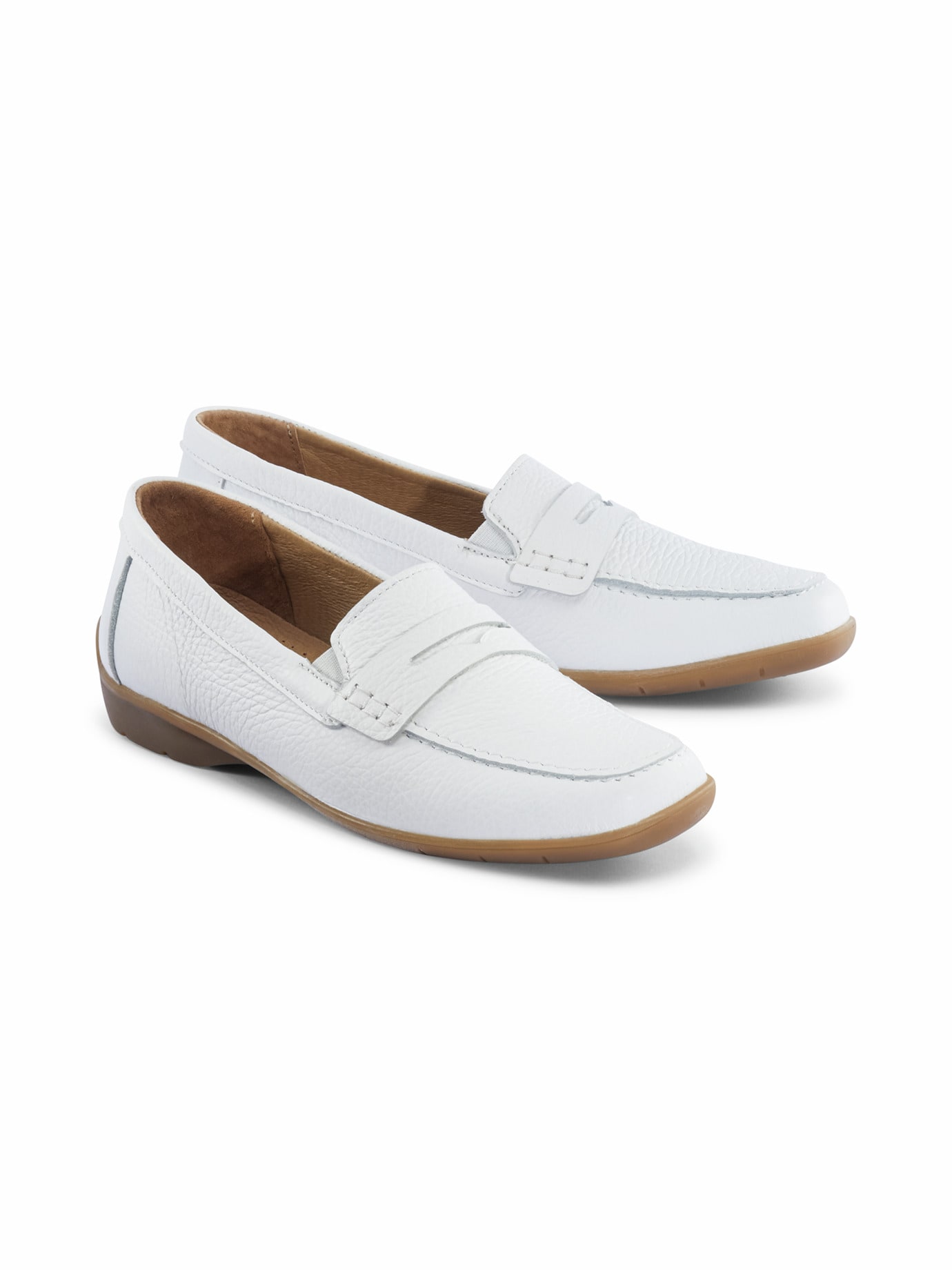 Hirschleder-Slipper-Supersoft Weiß