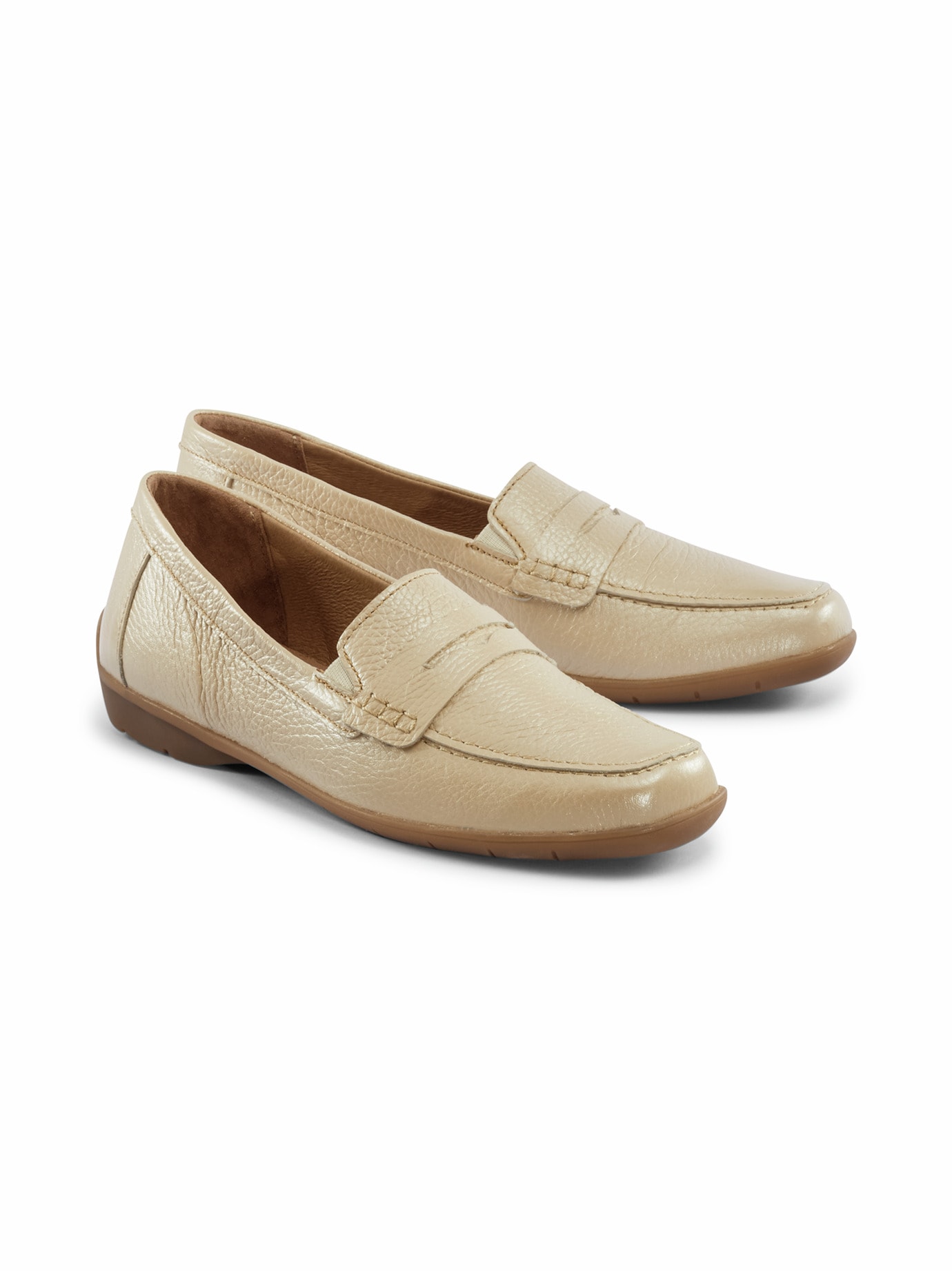Hirschleder-Slipper-Supersoft Beige