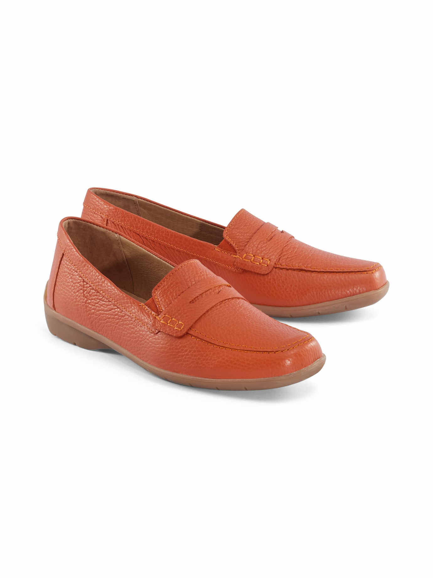 Hirschleder-Slipper-Supersoft Orange