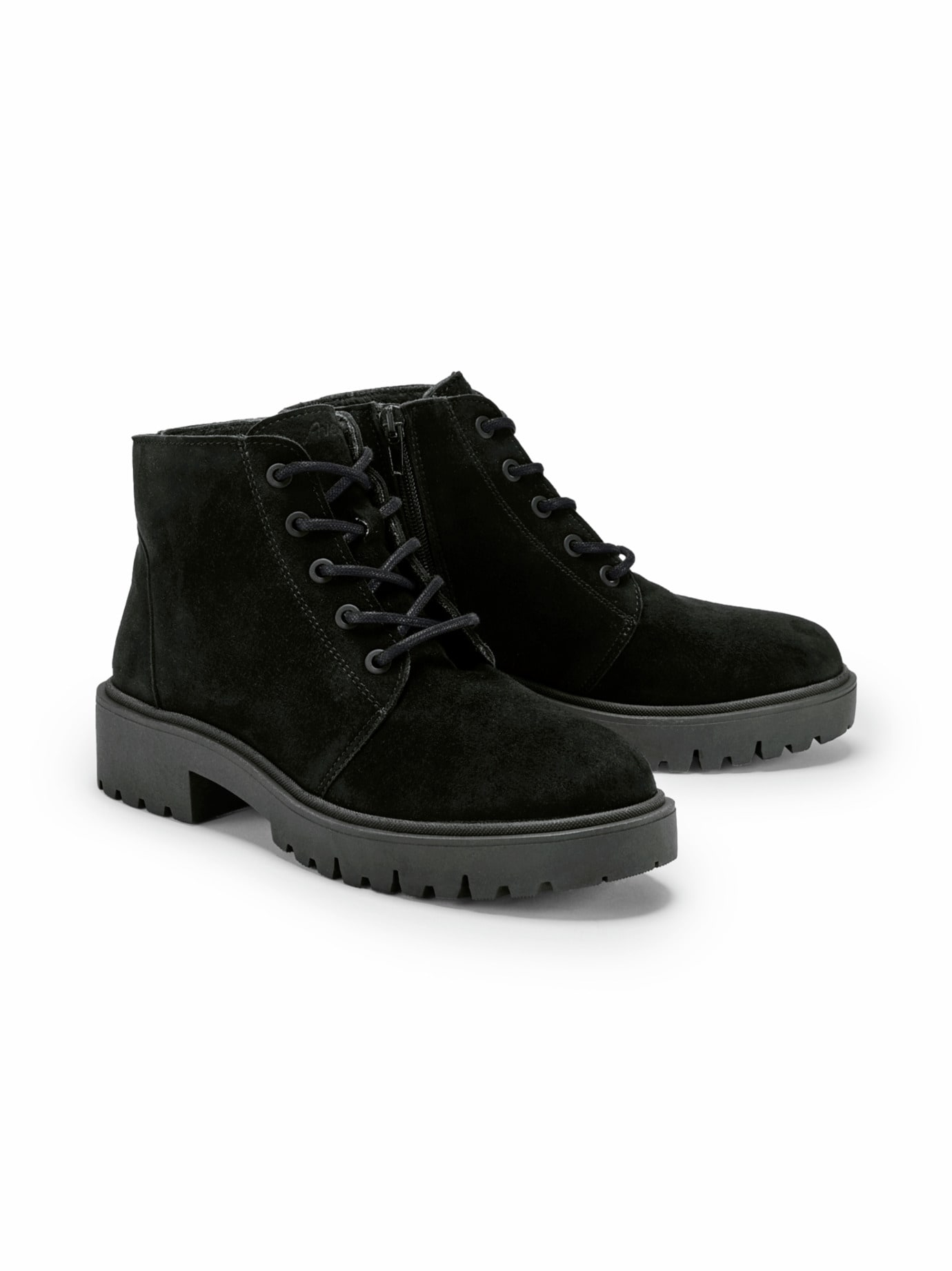 Hallux-Stiefelette Trittsicher Schwarz