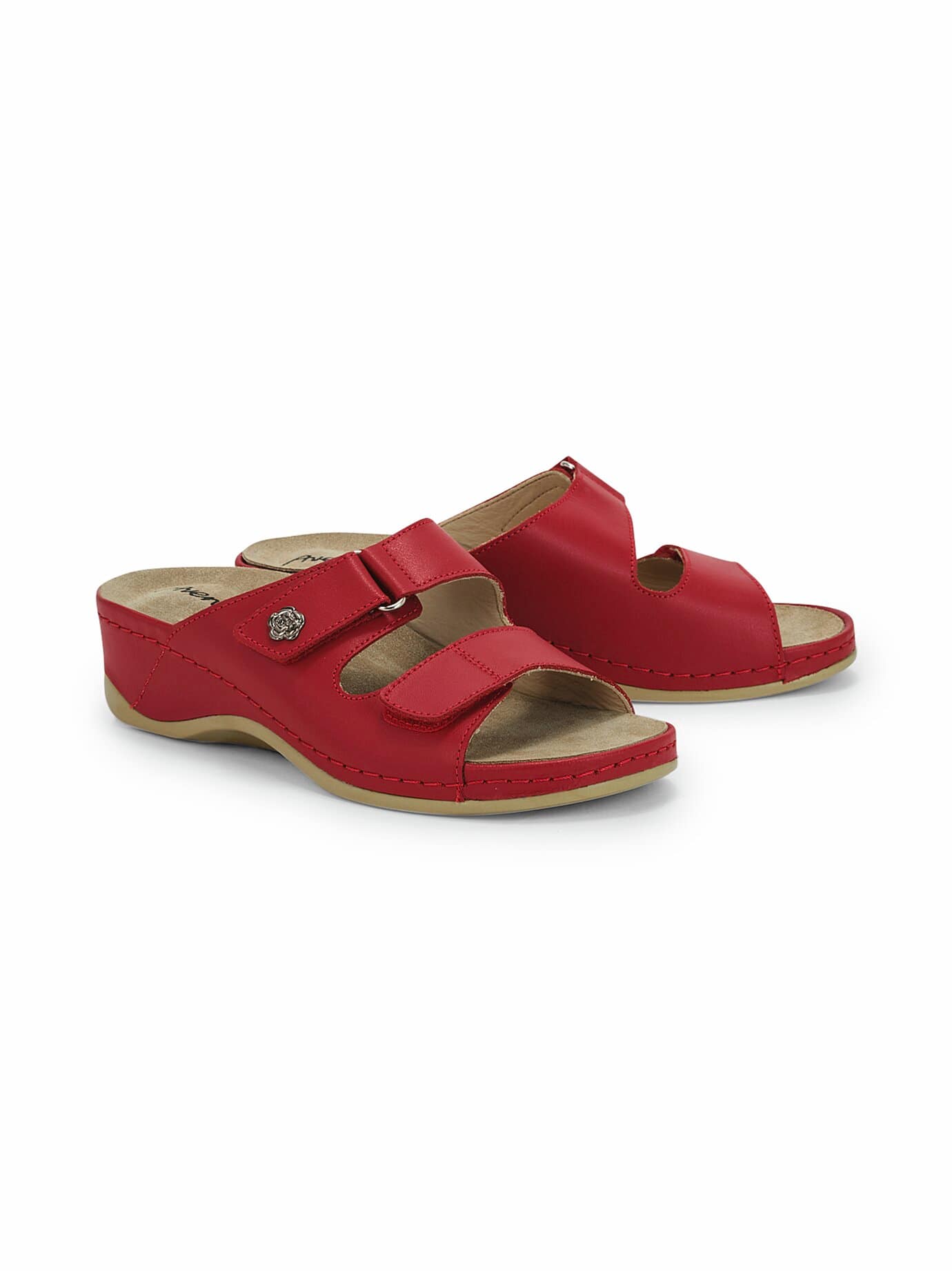 Klett-Pantolette-Memory - Rot - female - Size: 41