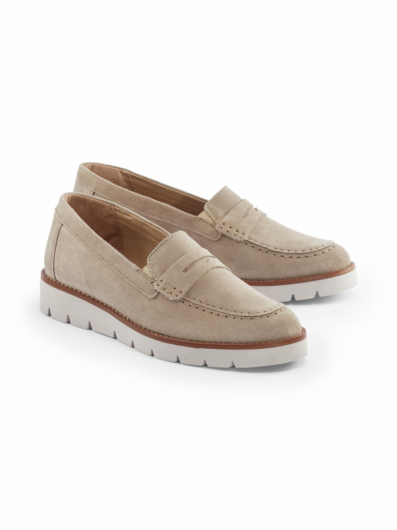 Hallux-Loafer Trittsicher Taupe