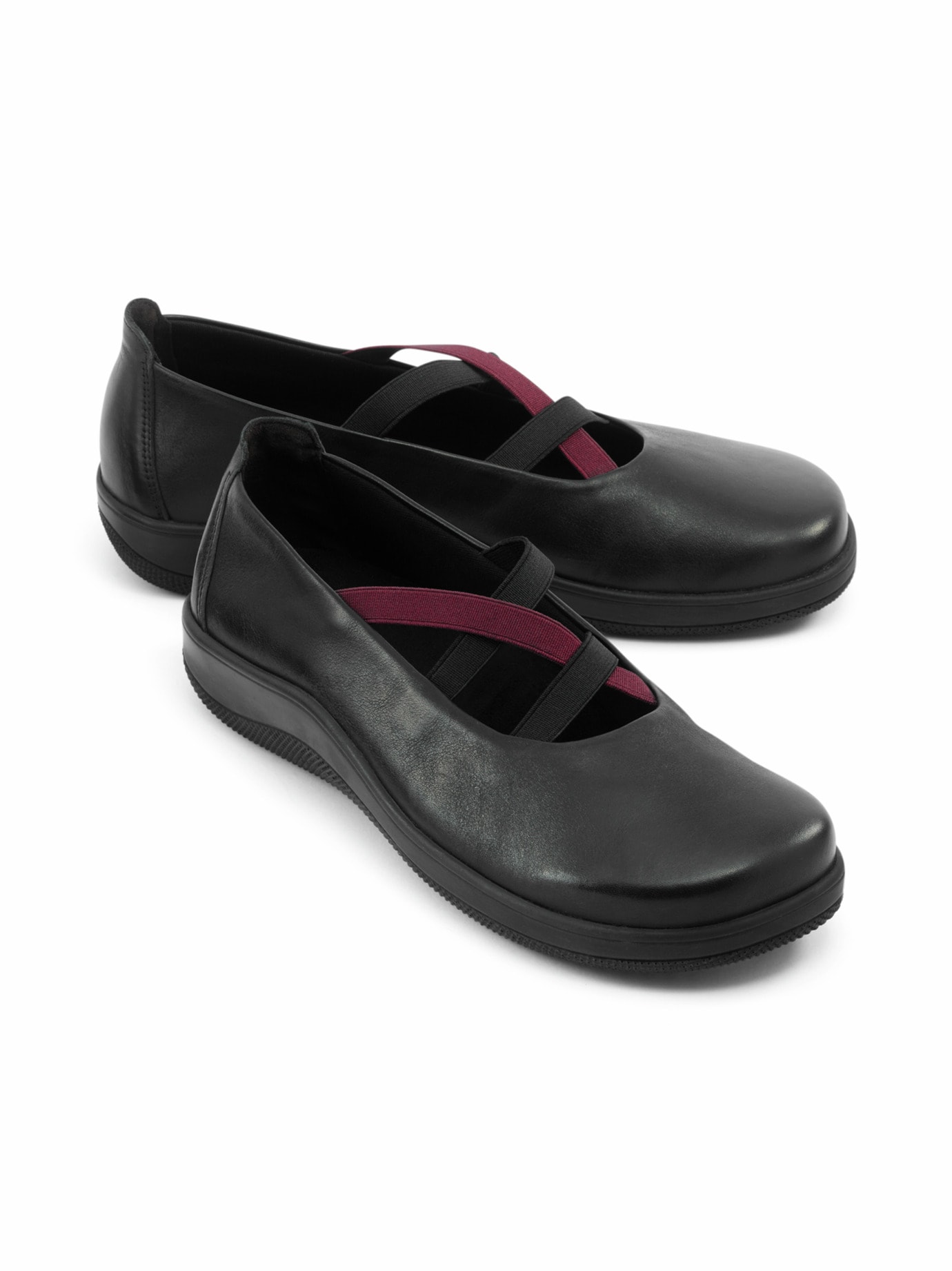Freizeit Ballerina Naturform Schwarz