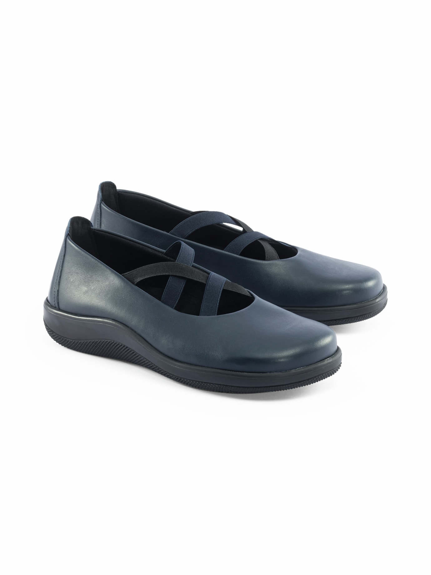 Freizeit Ballerina Naturform Blau