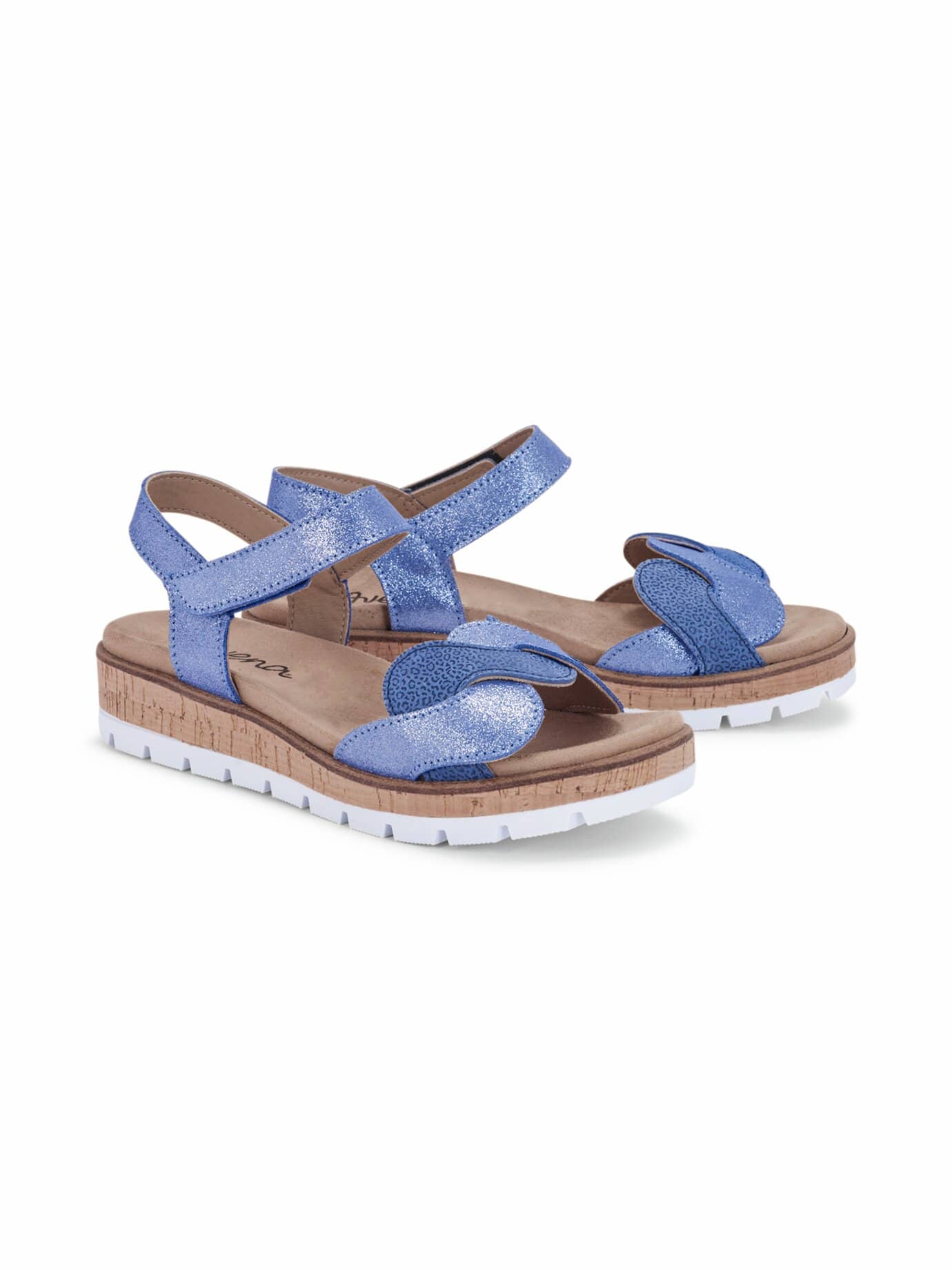 Klett-Sandale Wellenglanz - Blau - female - Size: 39