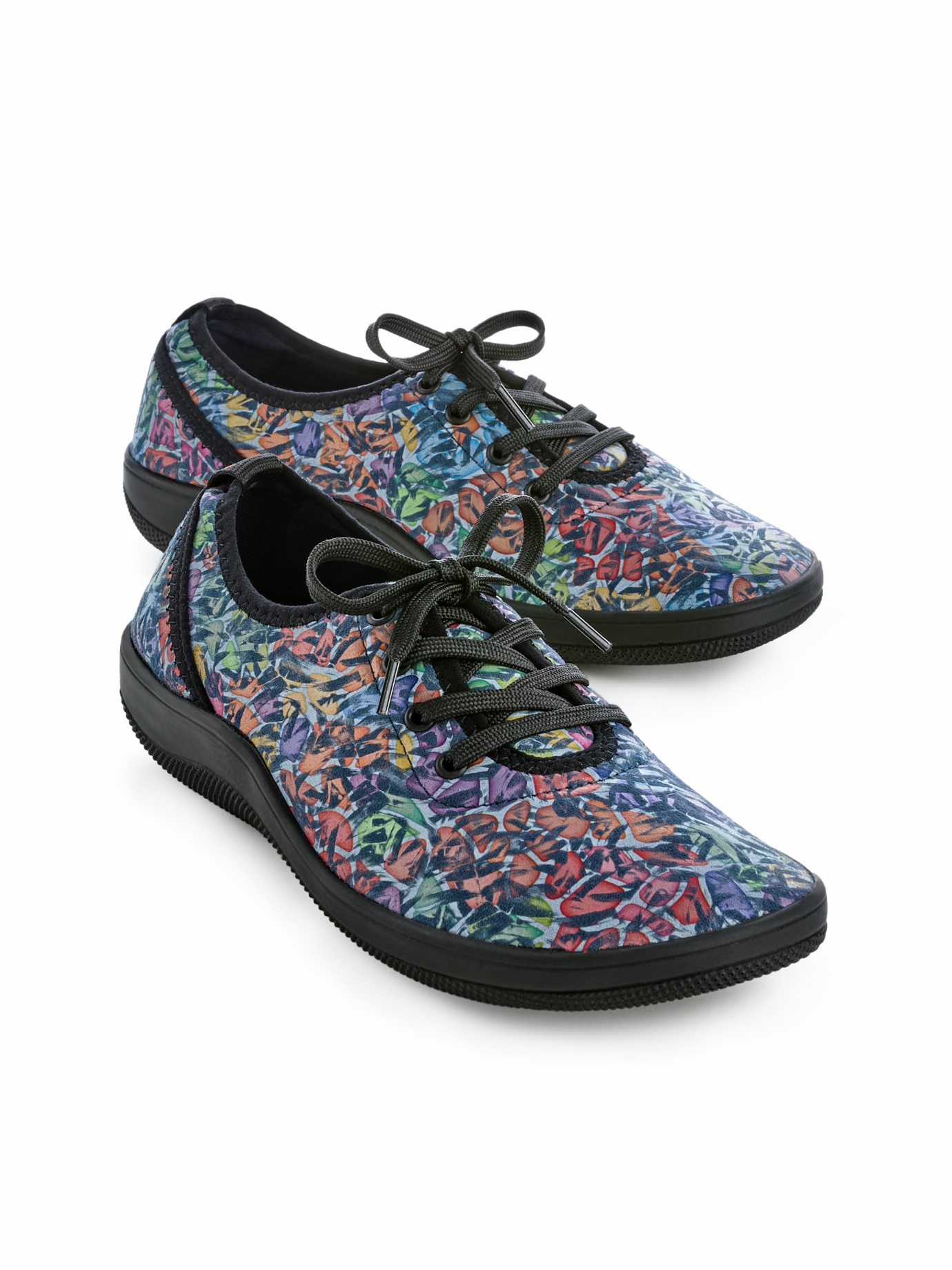 Hallux-Naturform Schnürer Soft Marine gemustert