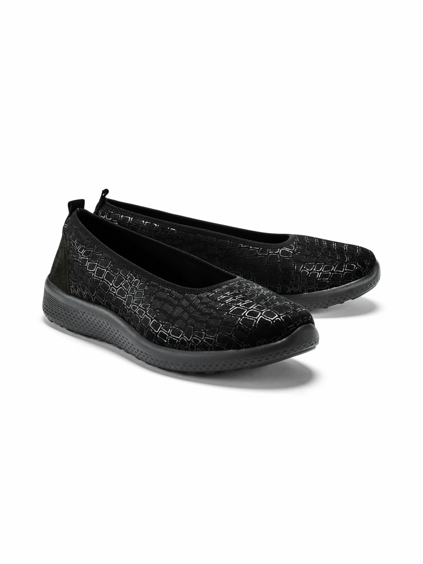 Hallux-Ballerina Superstretch Weite Schwarz